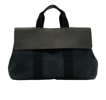 Valparaiso, &pound;350, Handbags, Black/Navy, Cotton/Leather, Front view